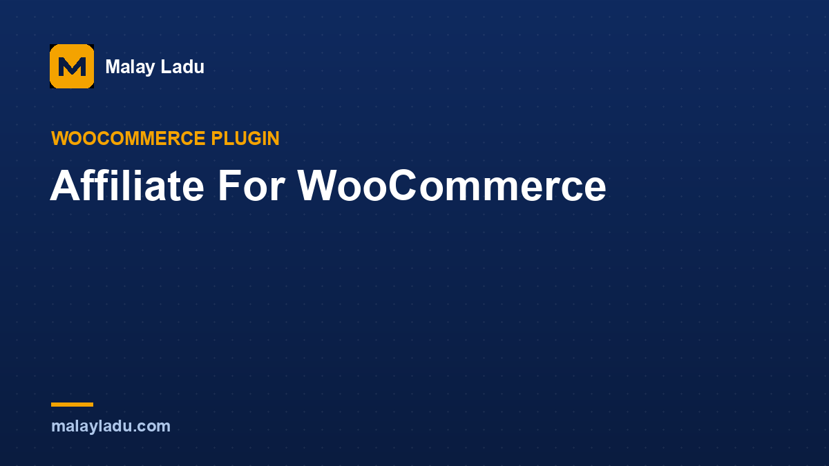 Affiliate For WooCommerce